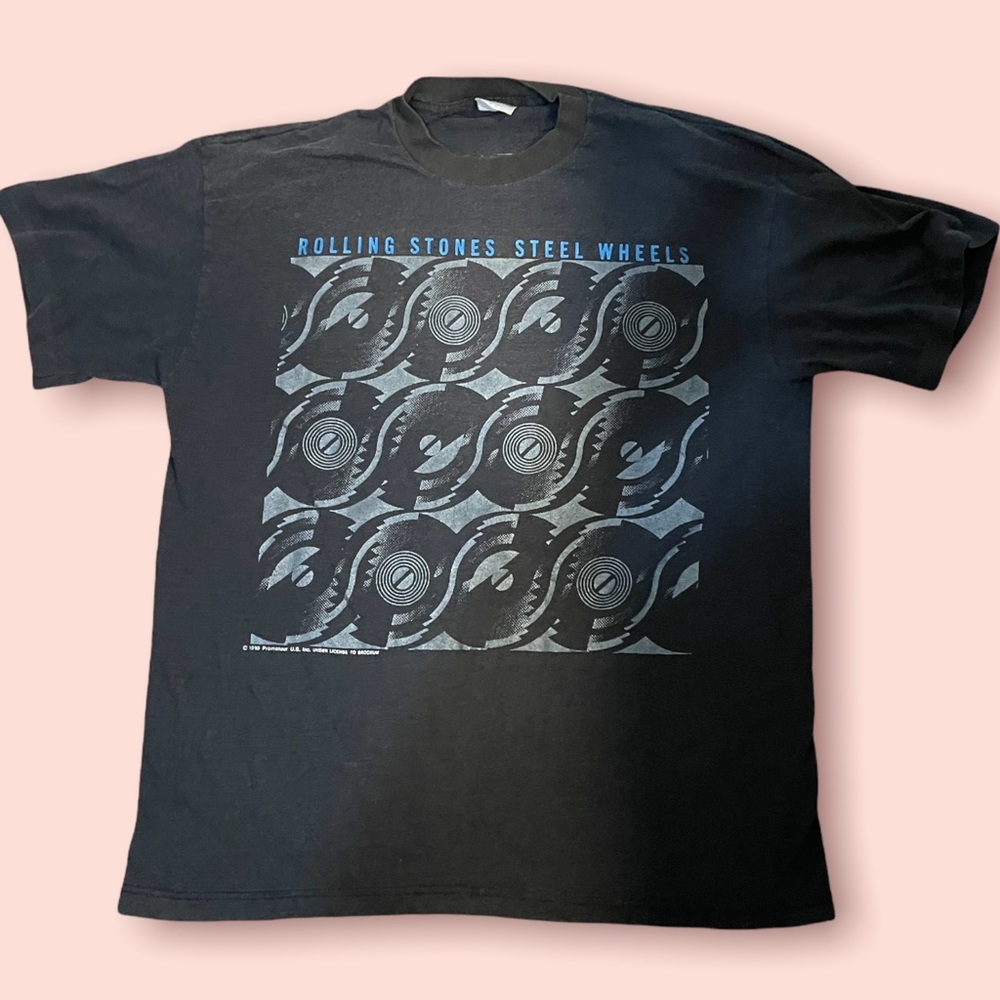 Rolling Stones 1989 Steel Wheels Concert Tee - XL